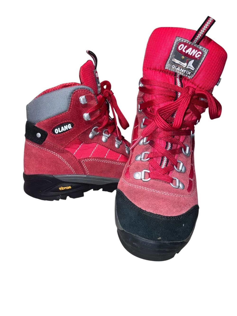 Olang Tarvisio Tex Red Unisex classic lace-up hiking boots-size 40